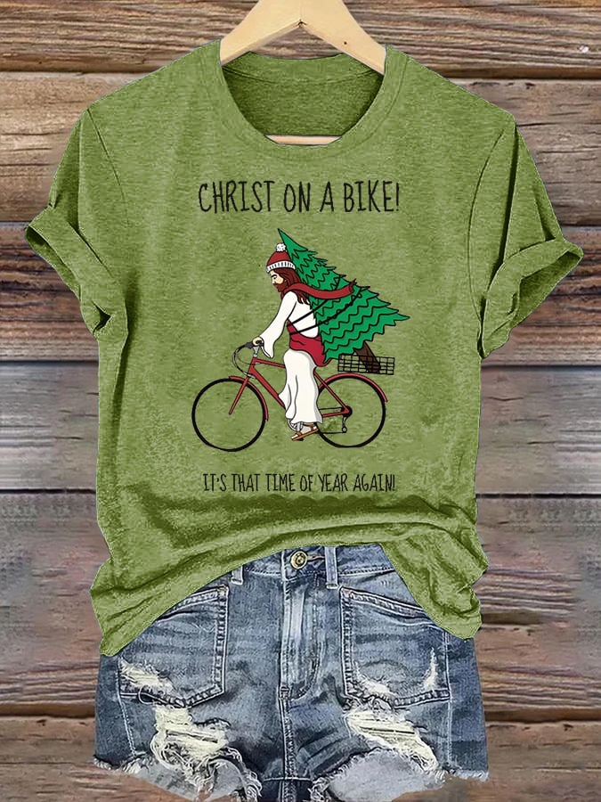Women's It's That Time Of Year Again Christian Washed T-Shirt