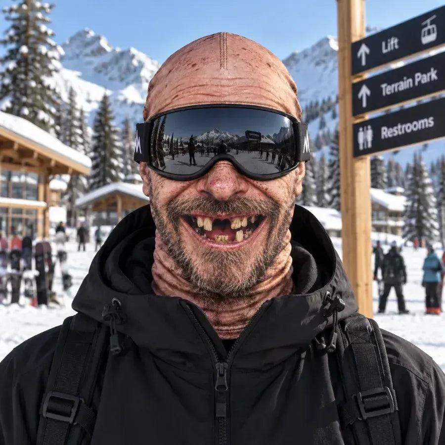 πΏ Realistic Face Balaclava β Funny Ski & Snowboard Mask for Cold Weather Adventures