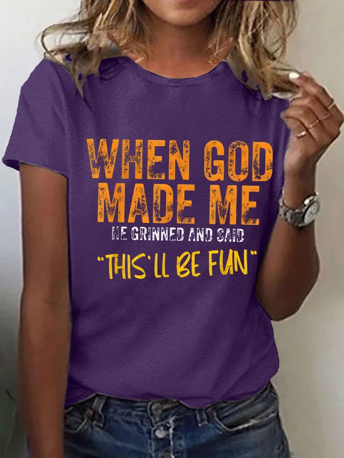 Women'S Casual Faith Short Sleeve T-Shirt