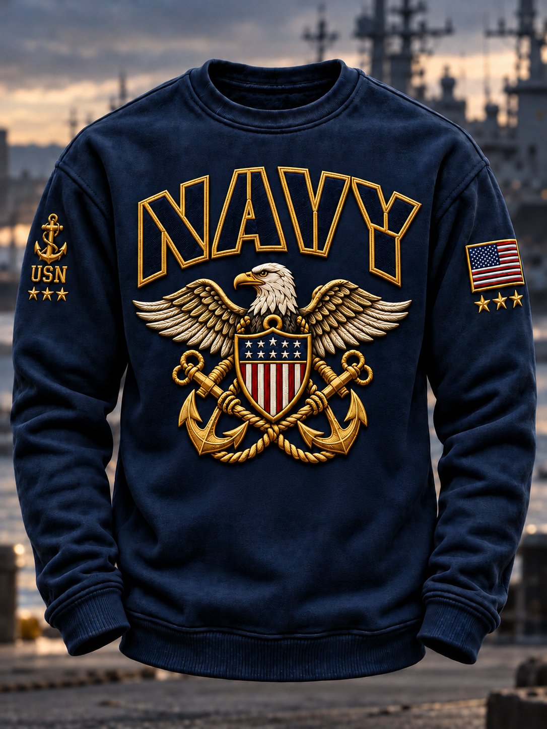 Men's U.S. Veterans Printed Sweatshirt
