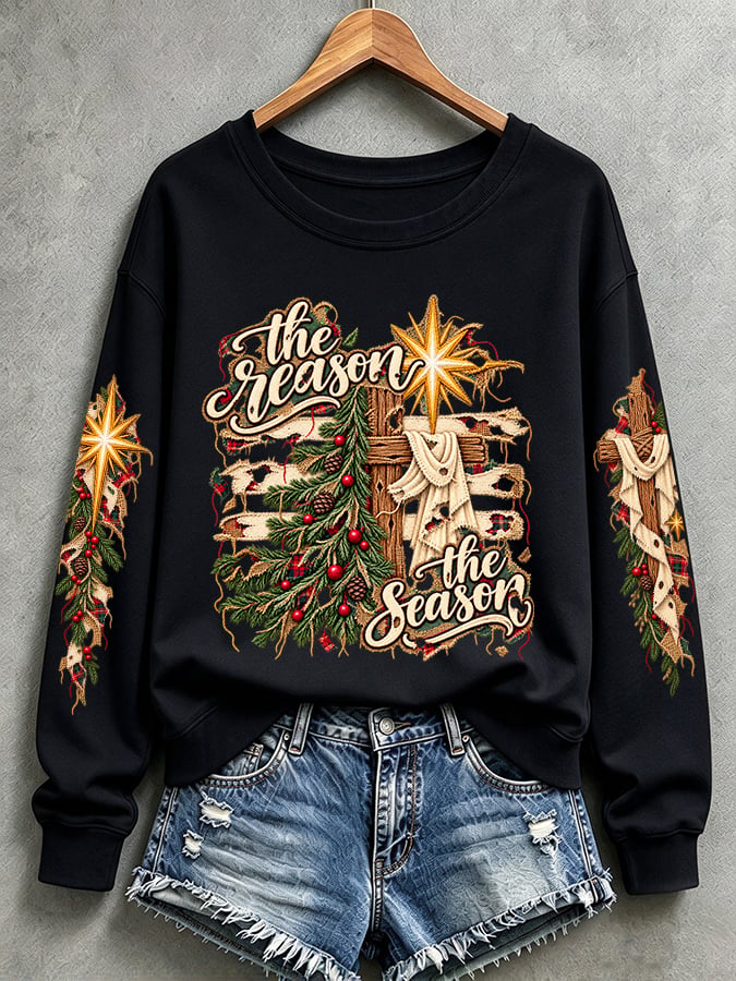 Women’S Casual "Faith" Graphic Sweatshirt
