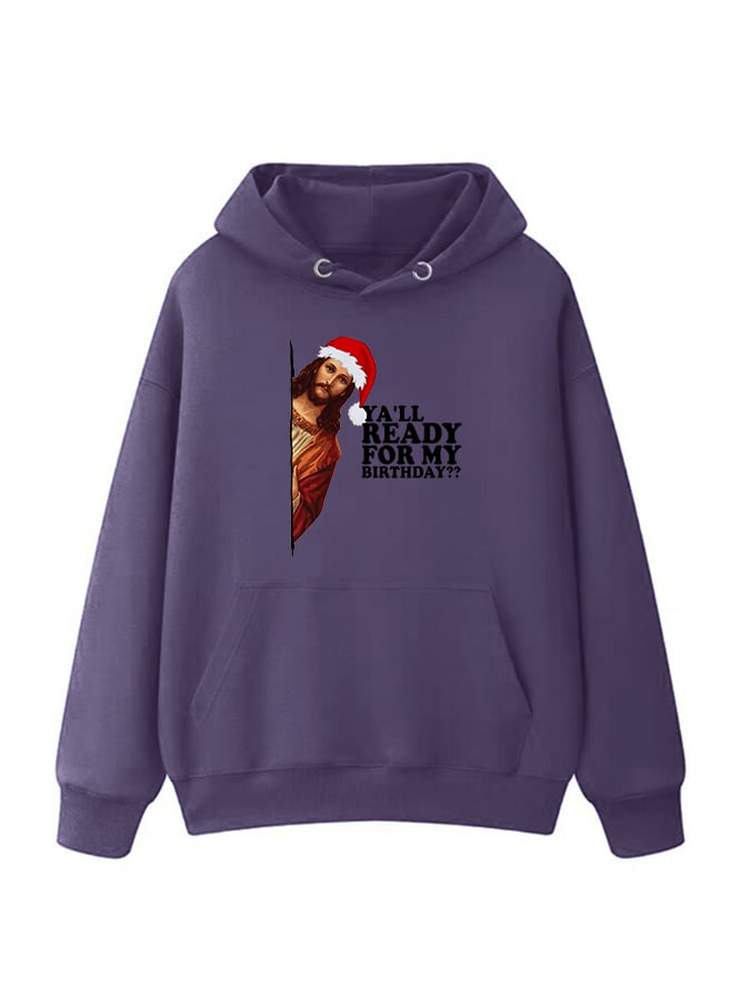Unisex Fun Jesus Christmas Birthday Hoodie