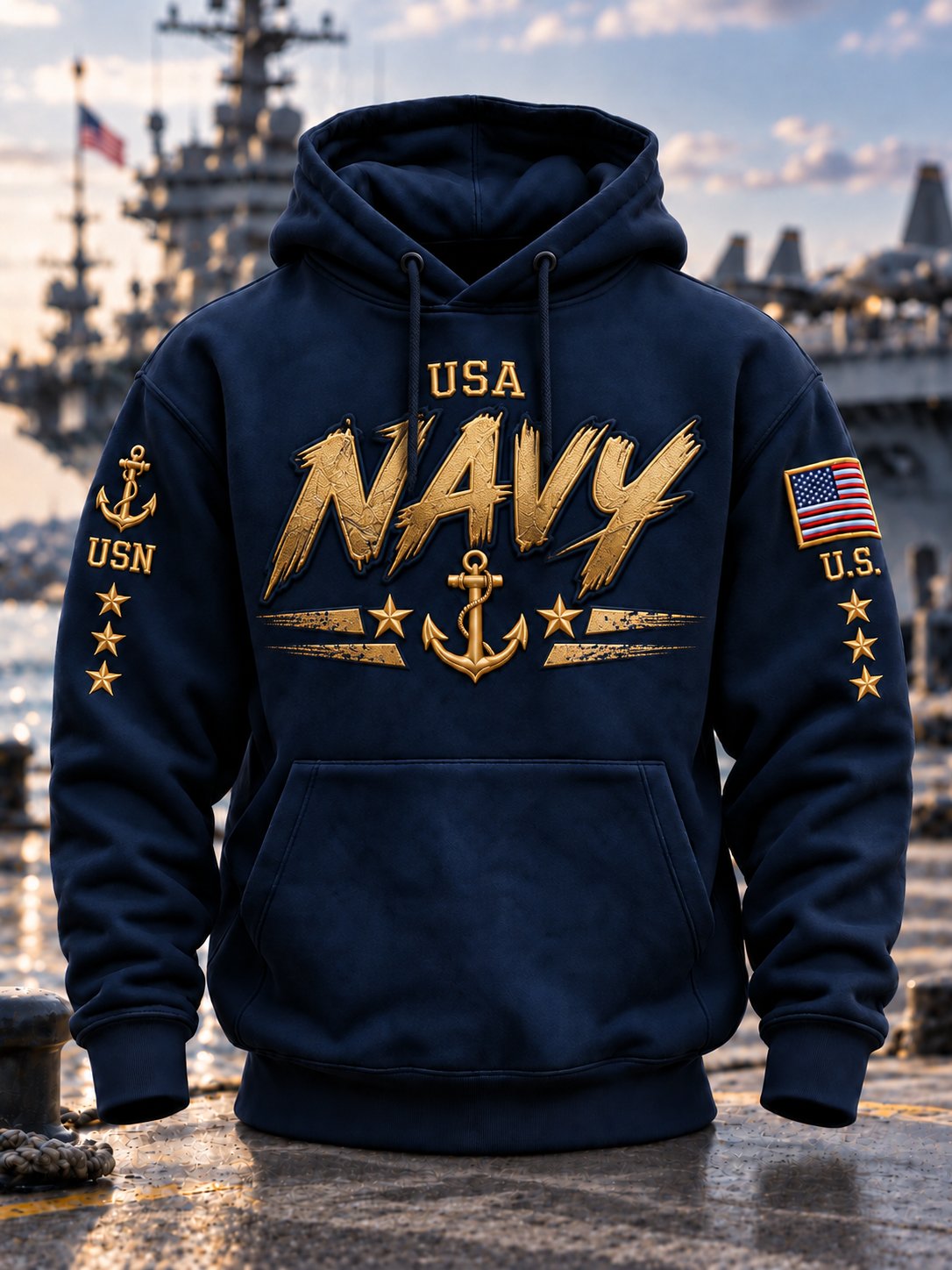 Men's U.S. Veterans Printed Hoodie