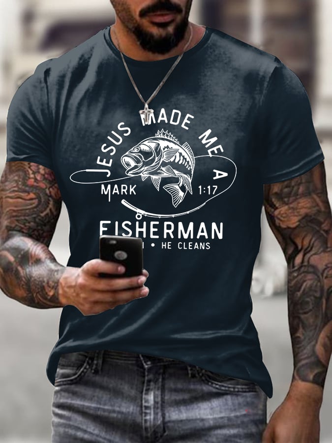 Men'S Casual Faith Short-Sleeved T-Shirt