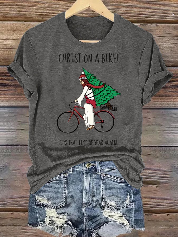 Women's It's That Time Of Year Again Christian Washed T-Shirt
