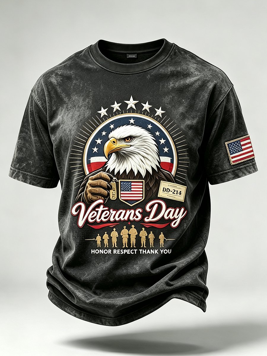 Men's Veterans Day Print Short-Sleeve T-Shirt