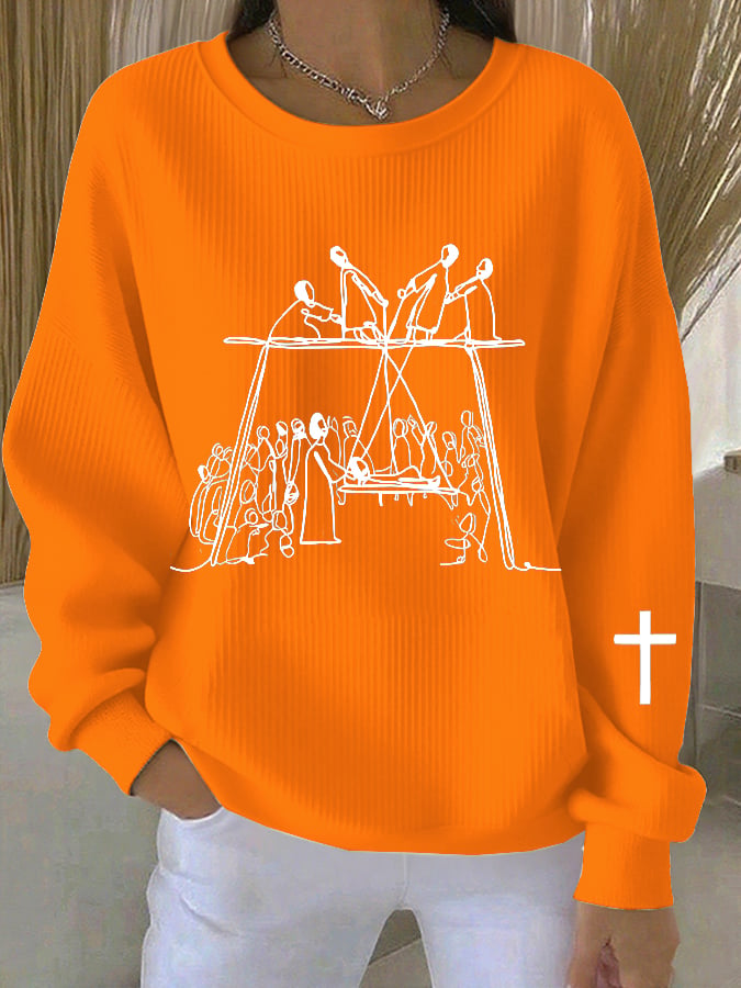 Women's Faith Art Print Sweatshirt
