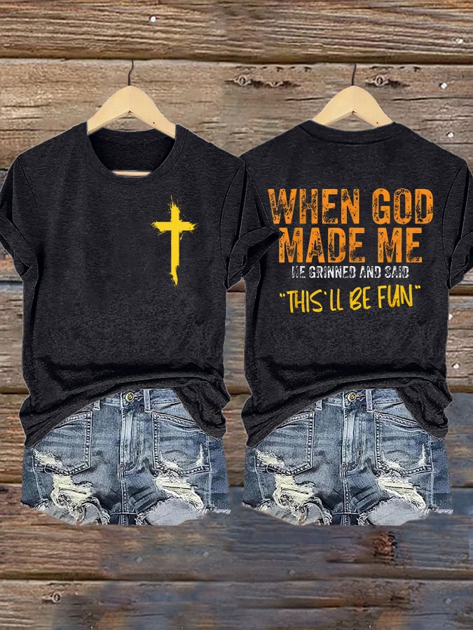 Women'S Casual Faith Short Sleeve T-Shirt