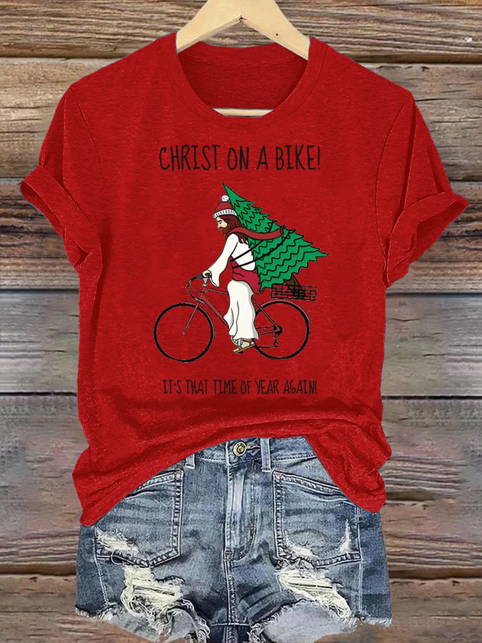 Women's It's That Time Of Year Again Christian Washed T-Shirt