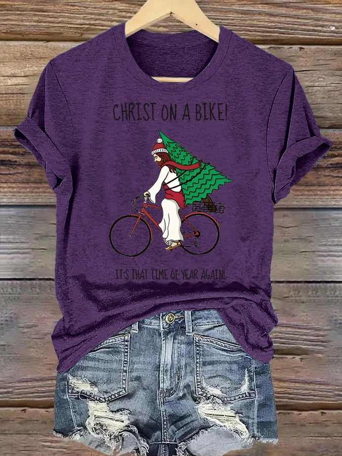 Women's It's That Time Of Year Again Christian Washed T-Shirt