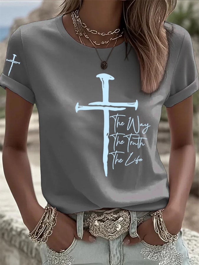 Women's The Way The Truth The Life Print T-Shirt