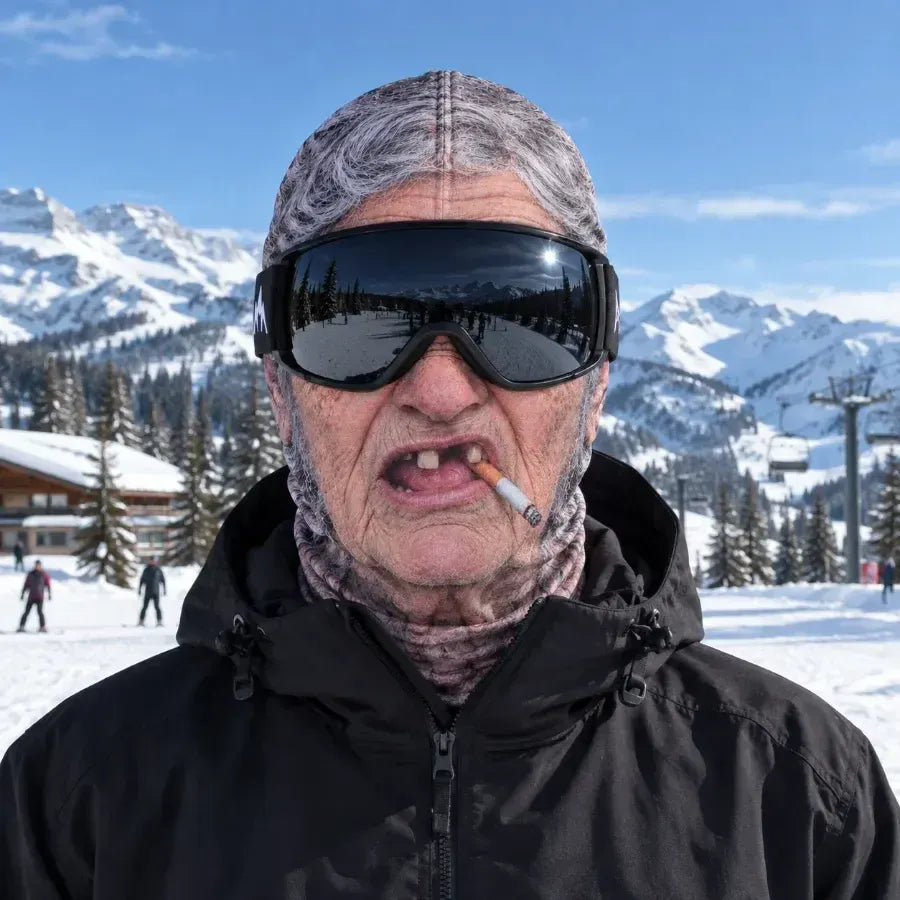πΏ Realistic Face Balaclava β Funny Ski & Snowboard Mask for Cold Weather Adventures