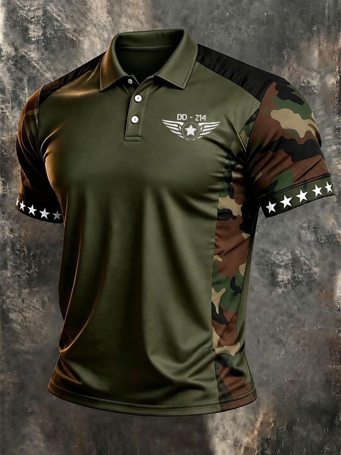 Men's Retro Print Short-Sleeve T-Shirt