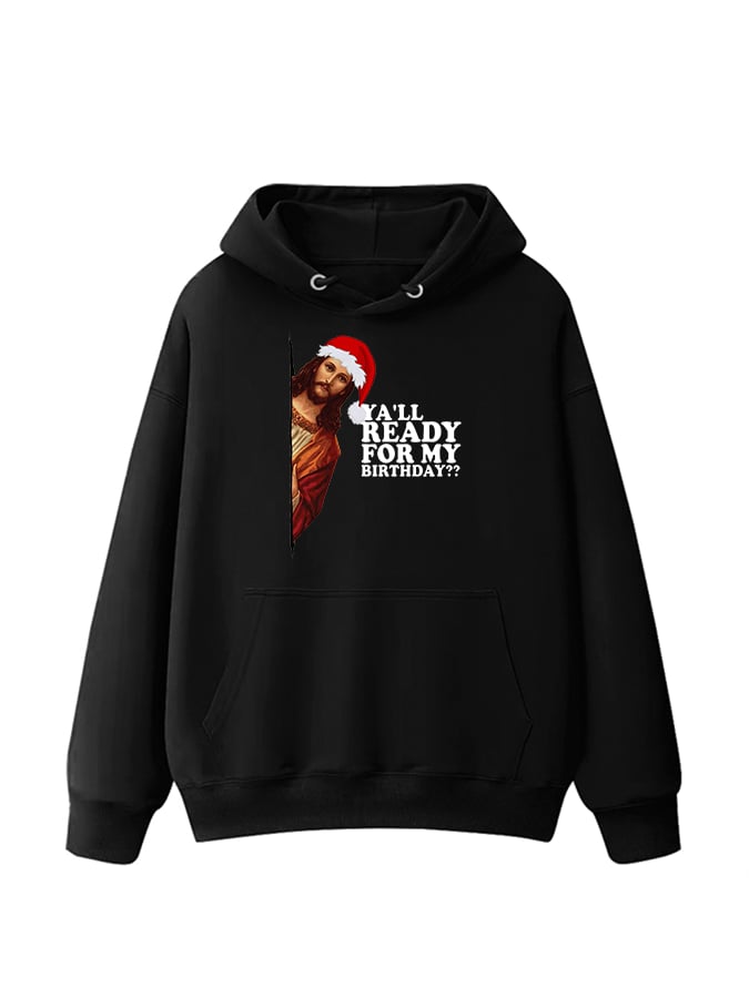 Unisex Fun Jesus Christmas Birthday Hoodie