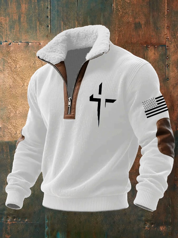 Men's Faith Textured Sweatshirt