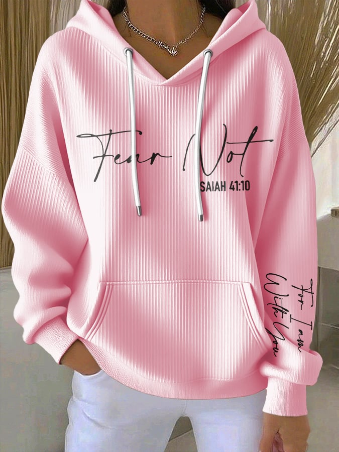 Women's Casual Print Long Sleeve Hooded Sweatshirt