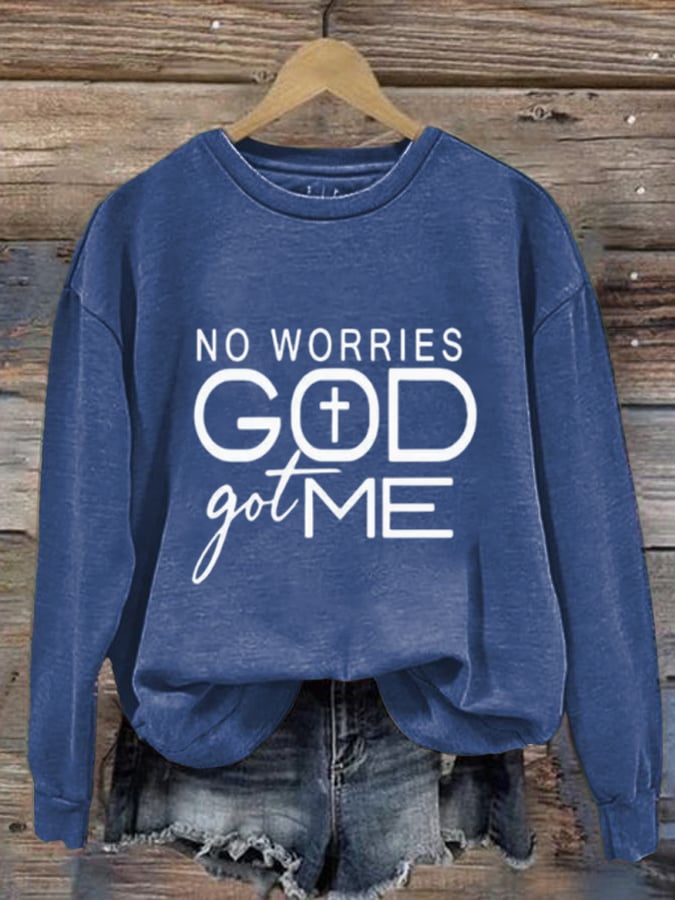 Women's Faith God Printed Sweatshirt