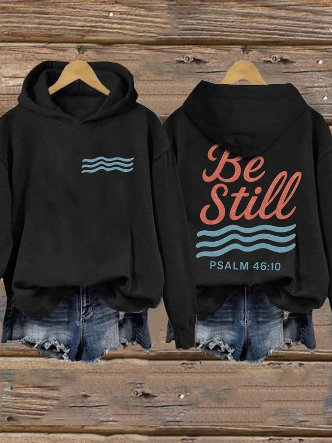 Women'S Casual Faith Print Sweatshirt