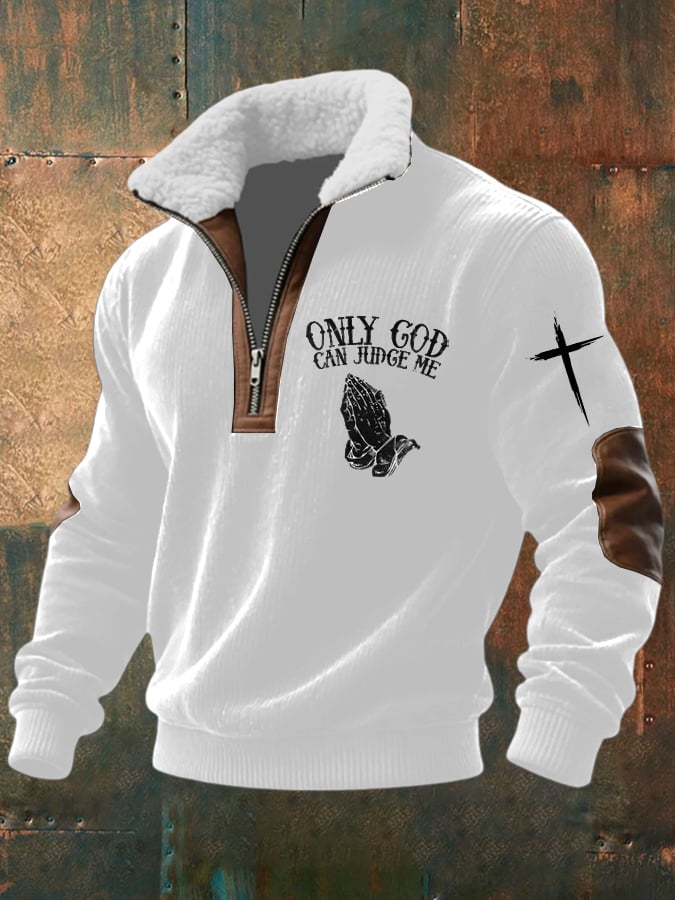 Men's Retro Faith Print Sweatshirt