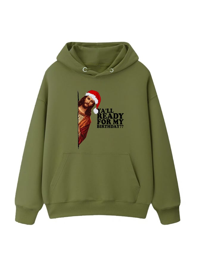 Unisex Fun Jesus Christmas Birthday Hoodie