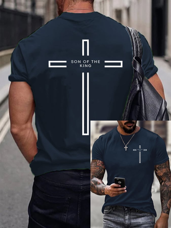Men's Son of The King Printed Casual T-Shirt