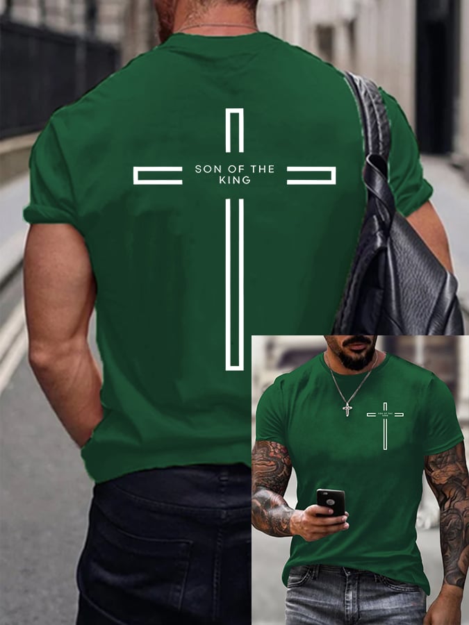 Men's Son of The King Printed Casual T-Shirt