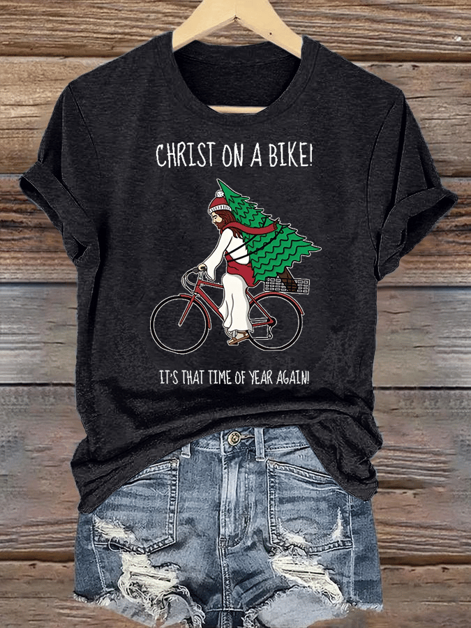 Women's It's That Time Of Year Again Christian Washed T-Shirt