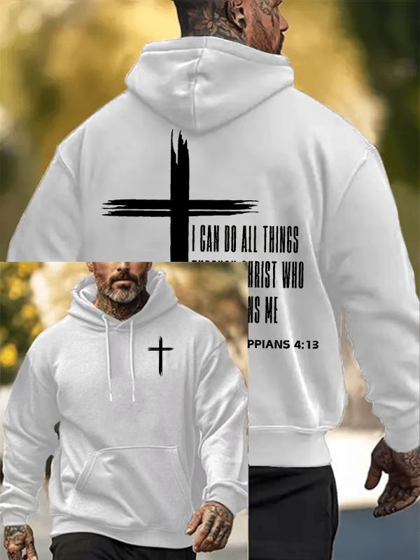 Men's Christian Faith Print Hoodie