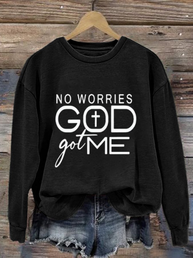 Women's Faith God Printed Sweatshirt