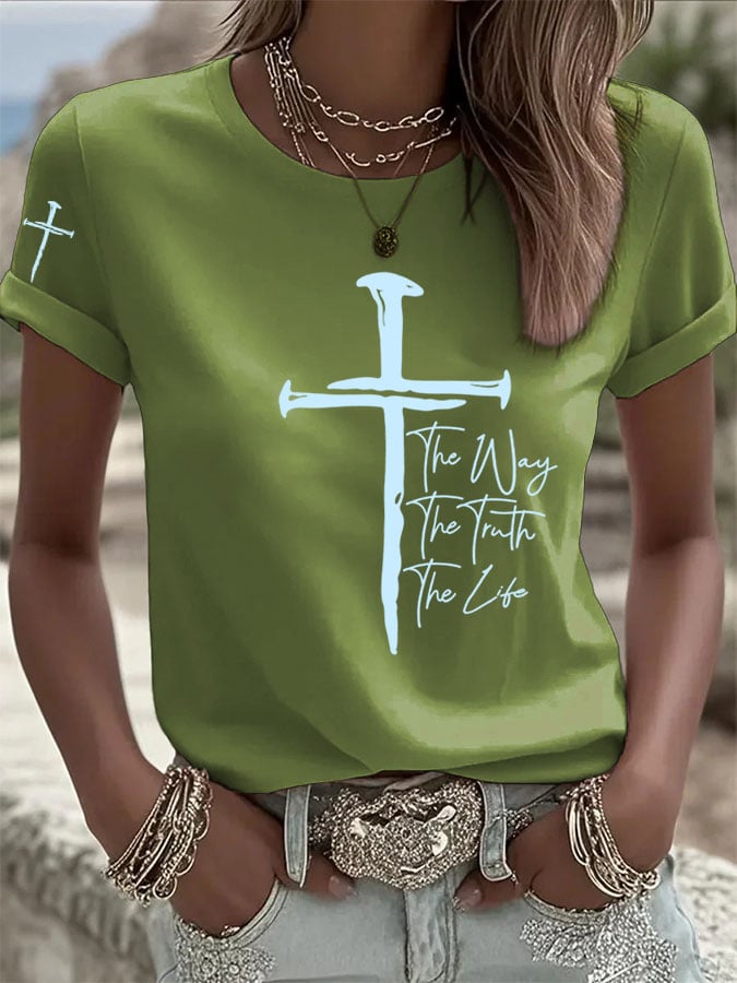 Women's The Way The Truth The Life Print T-Shirt