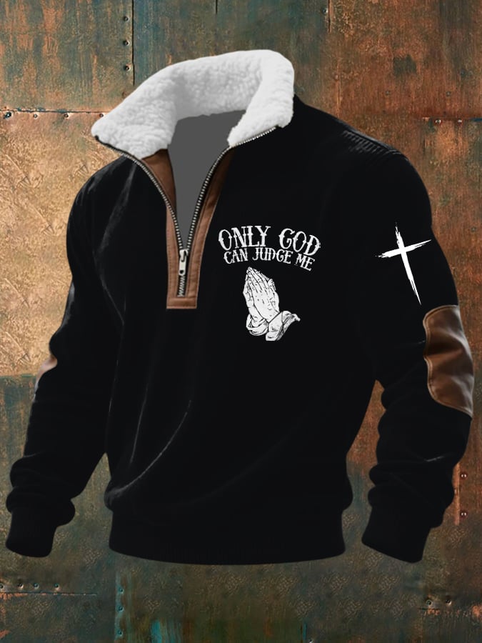 Men's Retro Faith Print Sweatshirt