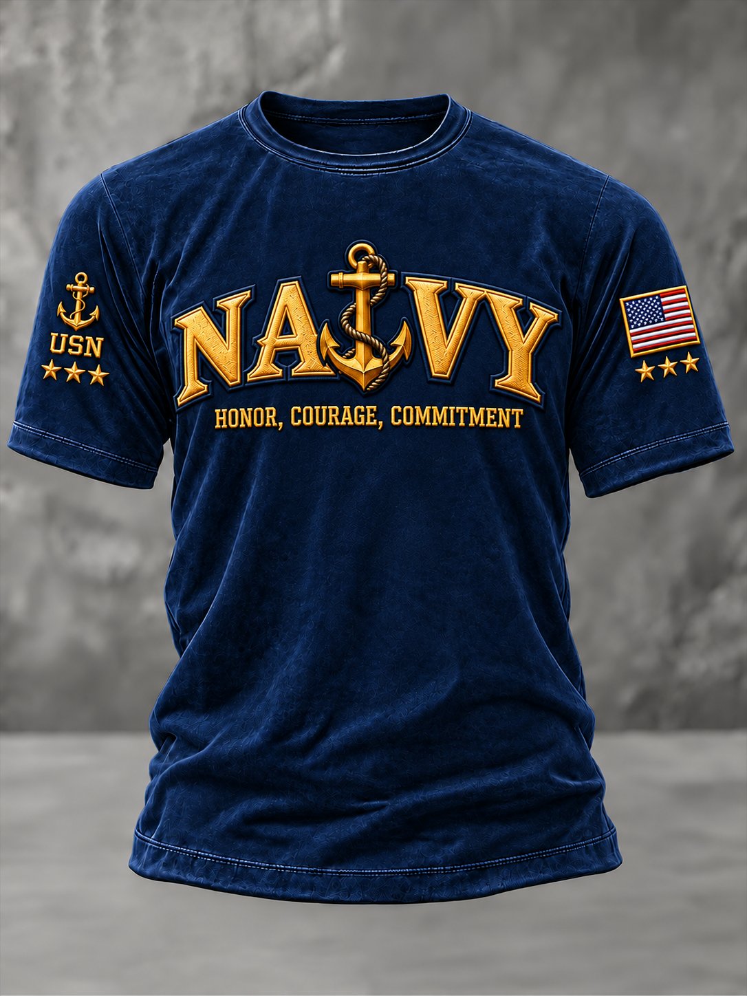 Men's U.S. Veteran Commemorative Print Short Sleeve T-Shirt