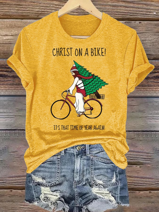 Women's It's That Time Of Year Again Christian Washed T-Shirt