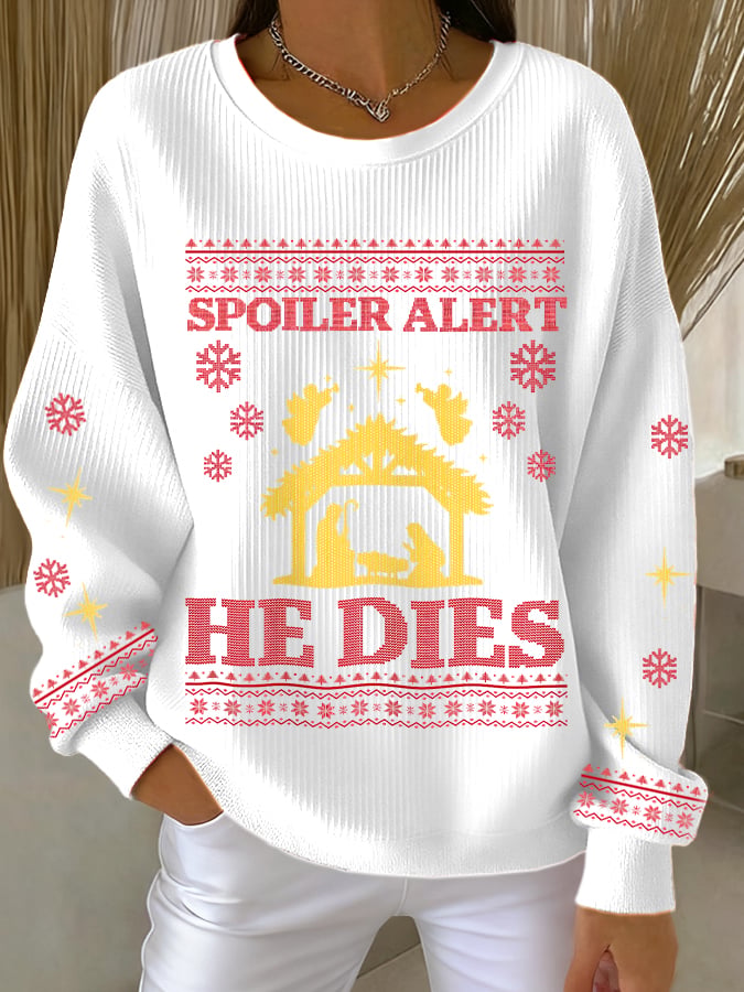 Women's Christmas Graphic Print Sweatshirt