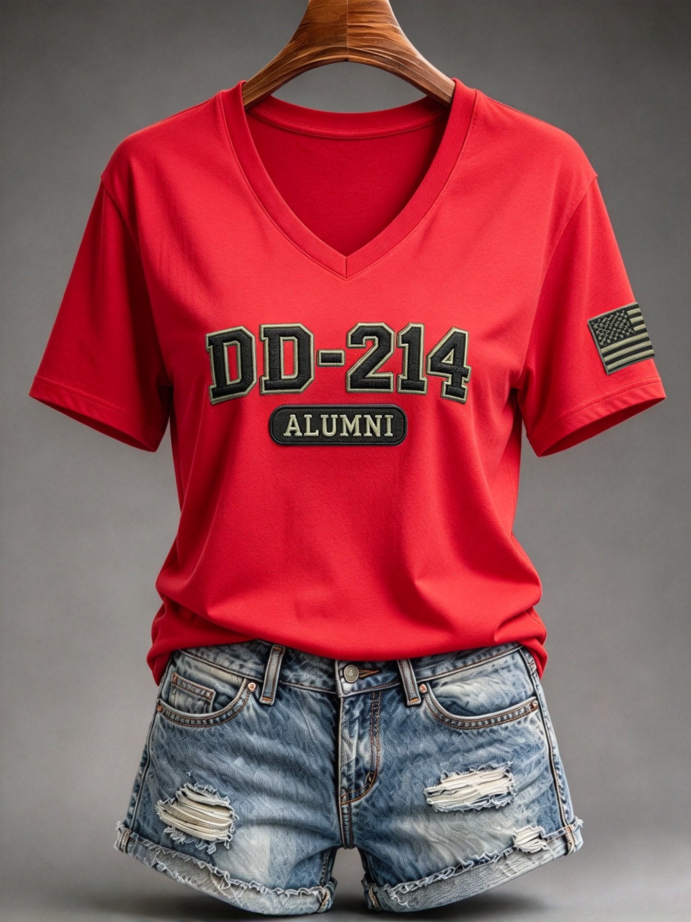 Women's Veteran Pride DD-214 Printed Casual T-Shirt
