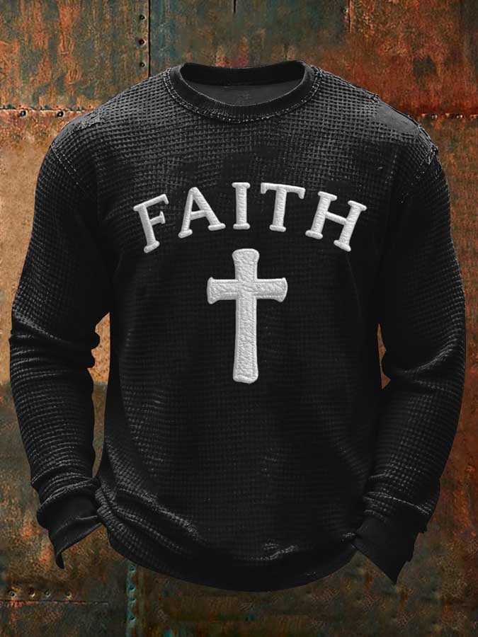 Men's Casual Printed Long-Sleeved Top