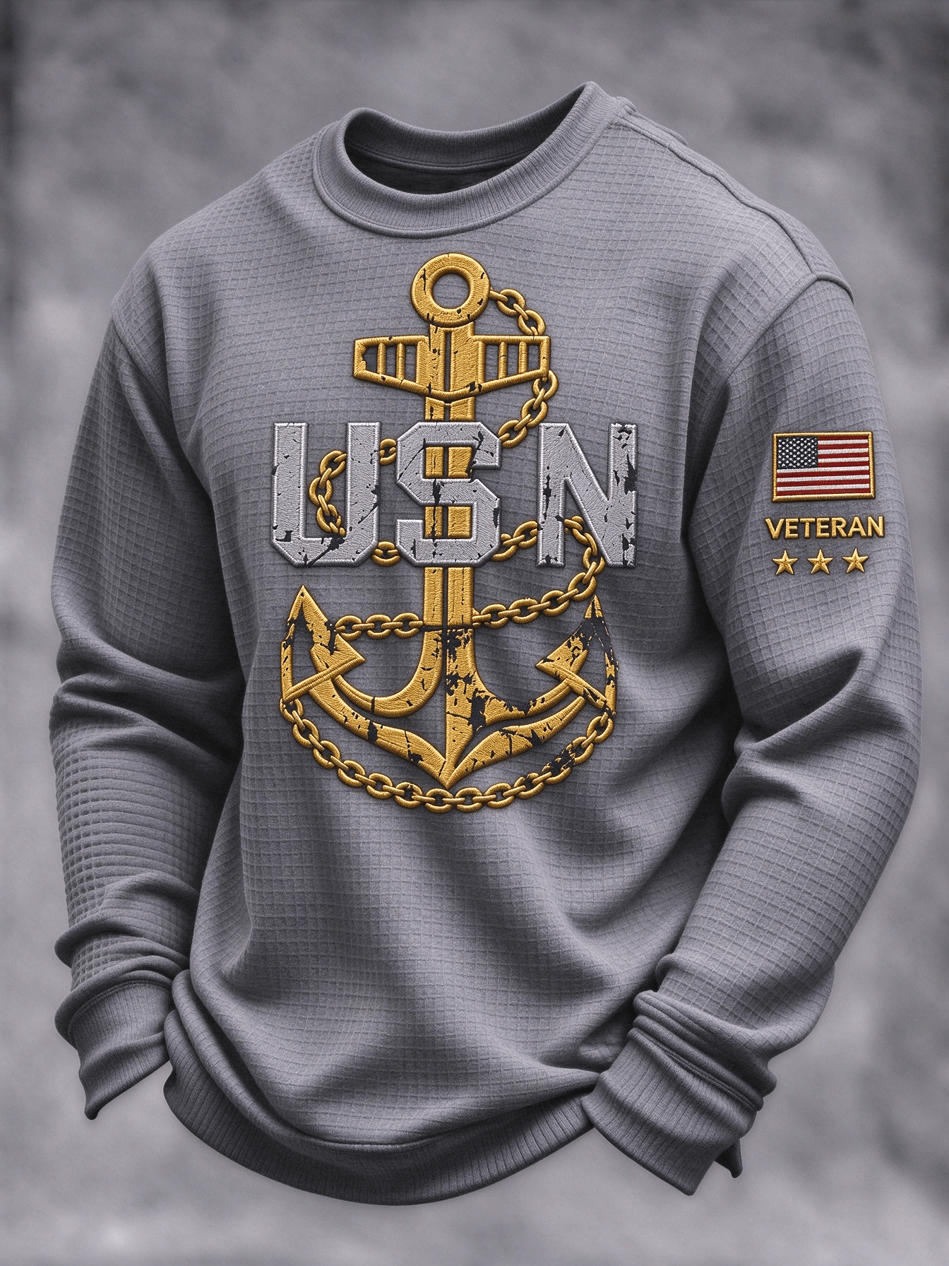 Men's Veterans Day Print Casual Top