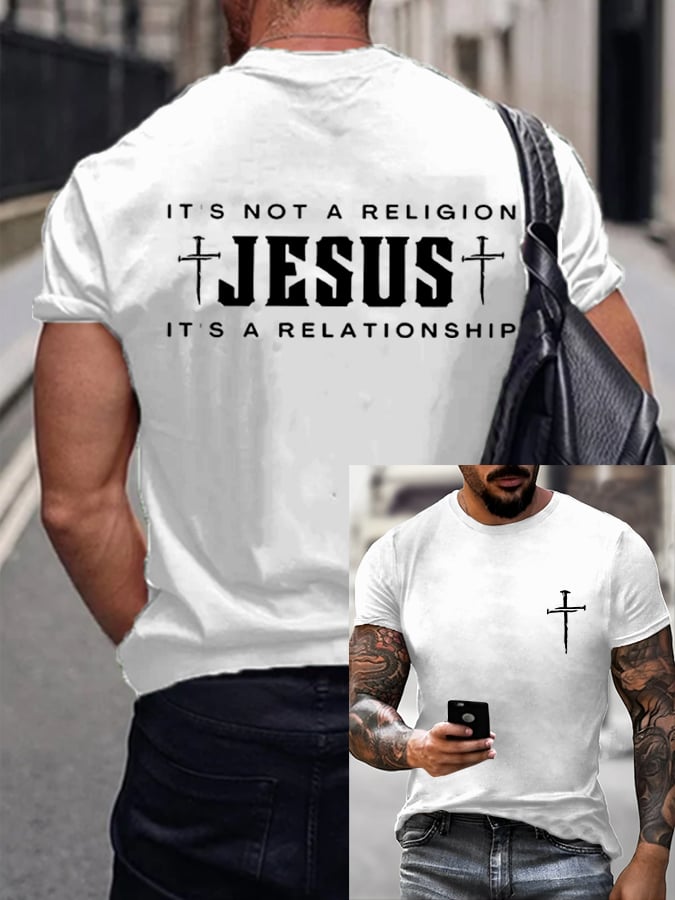 Men's Faith Printed Casual T-Shirt