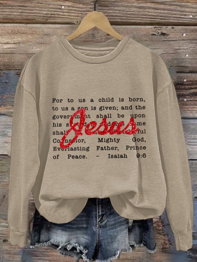 Women's Faith Printed Sweatshirt