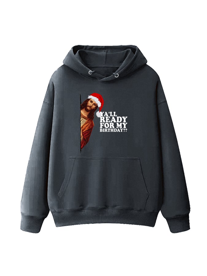 Unisex  Fun Jesus Christmas Birthday Hoodie