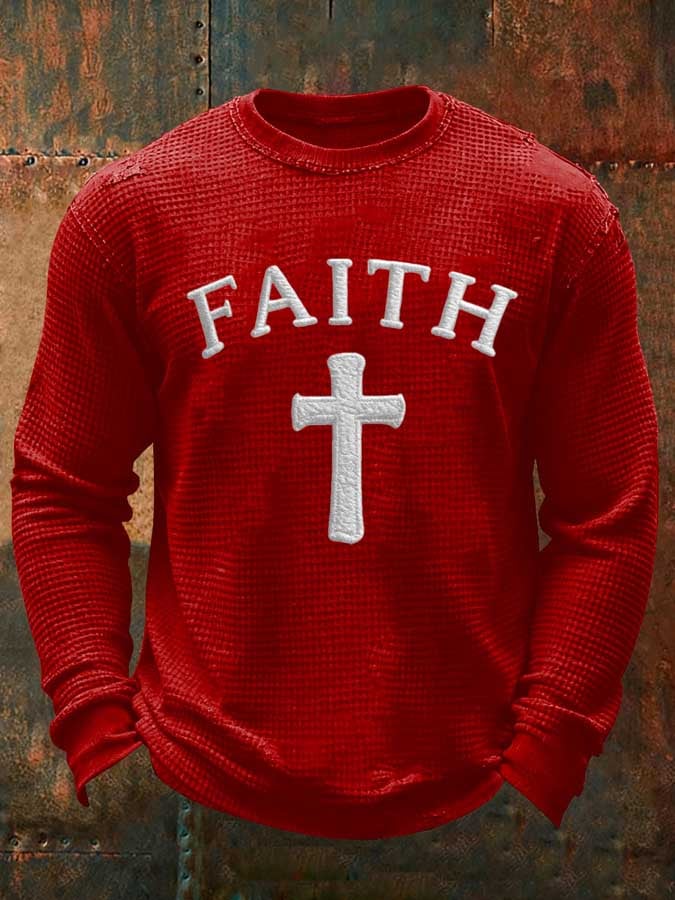 Men's Casual Printed Long-Sleeved Top