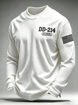 Men's U.S. Veterans Printed Waffle-Knit Top