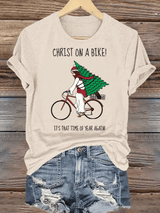 Women's  It's That Time Of Year Again Christian Washed  T-Shirt