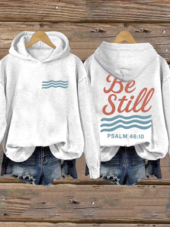Women'S Casual Faith Print Sweatshirt