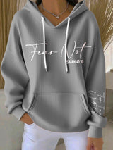 Women's Casual Print Long Sleeve Hooded Sweatshirt