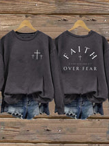 Women's Faith Printed Casual Sweatshirt