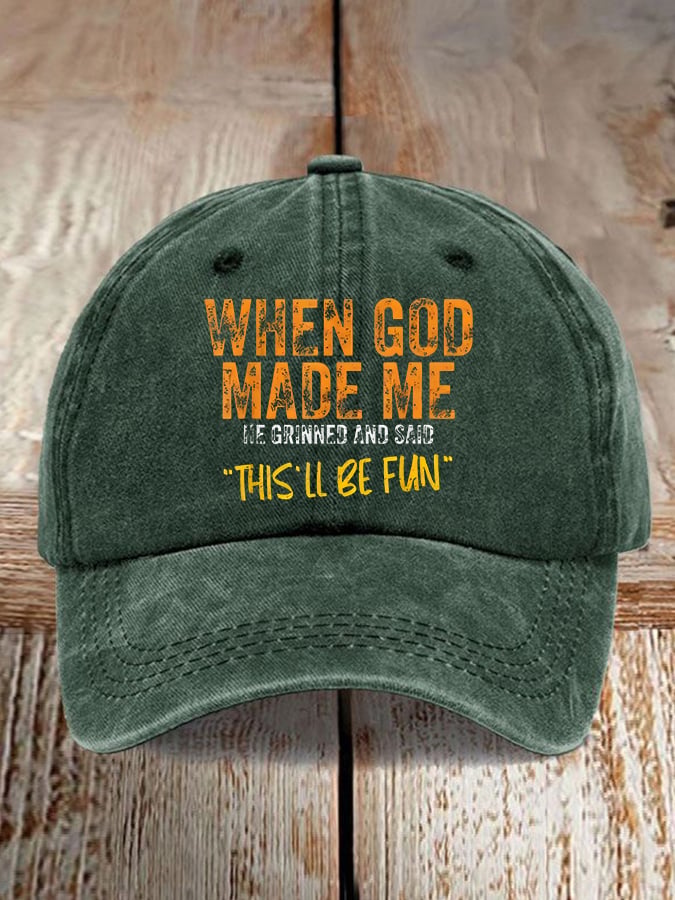 Women'S Casual Faith Graphic Print Baseball Cap