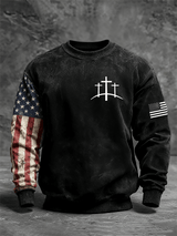 Men's Faith Print Crew Neck Sweatshirt