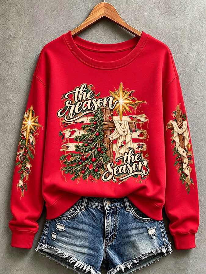 Women’S Casual "Faith" Graphic Sweatshirt