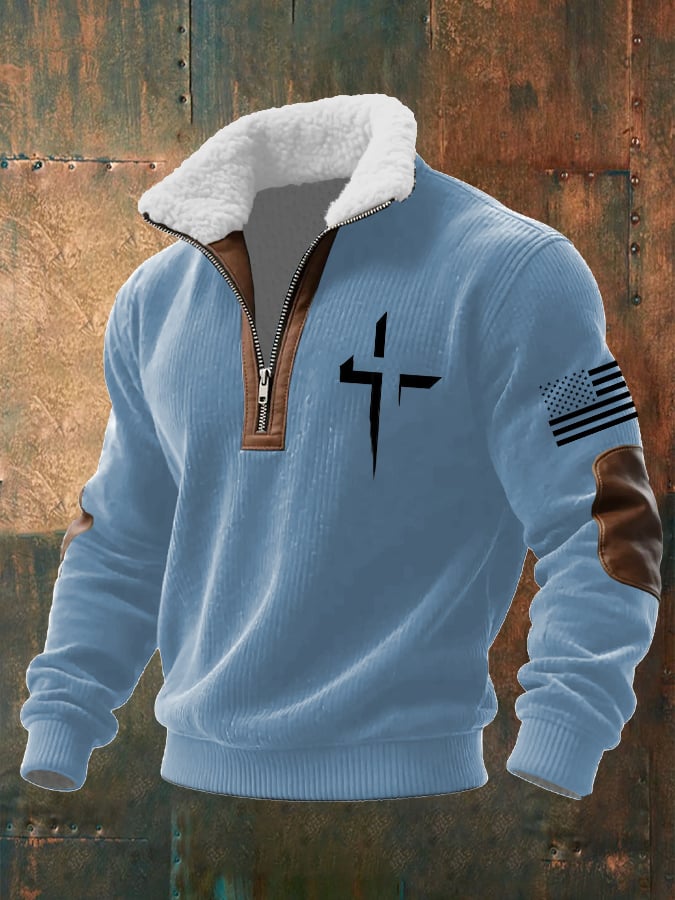 Men's Faith Textured Sweatshirt
